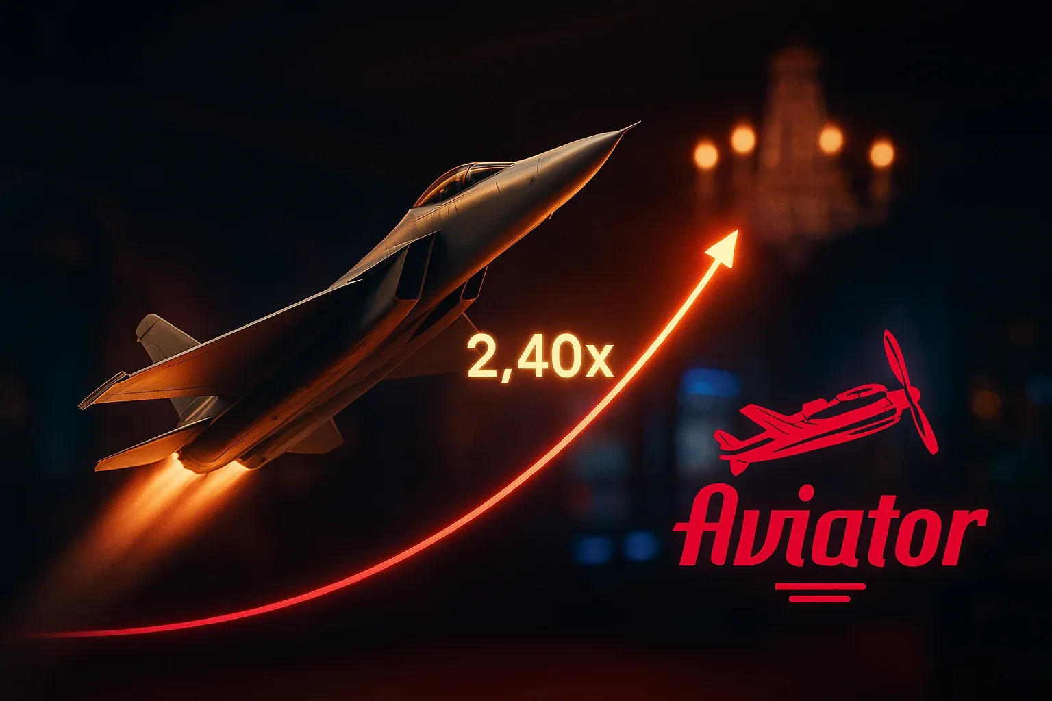 Modern aircraft soaring upward with glowing multiplier curve in UK casino